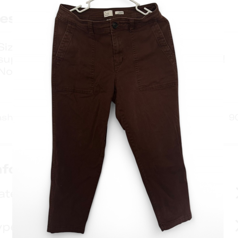Brown Cropped Pants